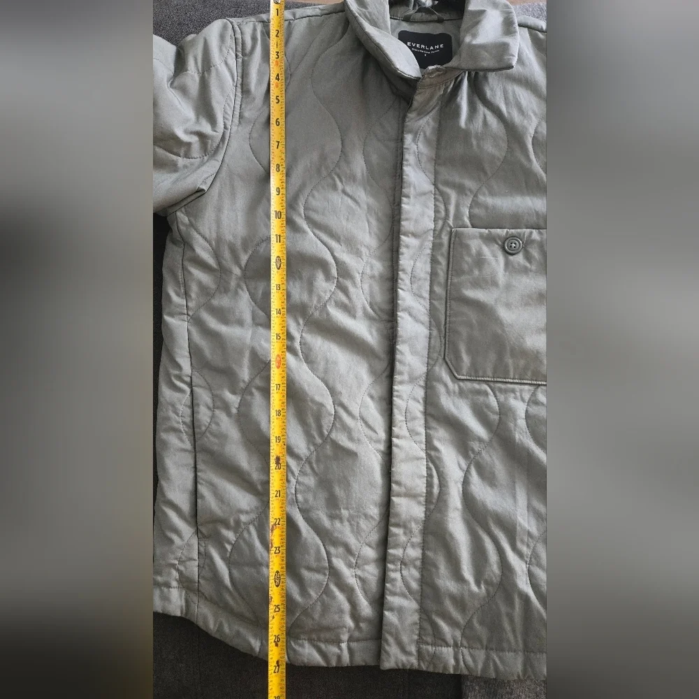Everlane Men Renew Quilted Agave Green Liner Shacket Size Small